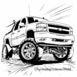 Detailed Chevy Avalanche Coloring Pages for Adults 2