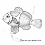 Detailed Clownfish Anatomy Coloring Pages 1