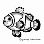 Detailed Clownfish Anatomy Coloring Pages 2