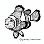 Detailed Clownfish Anatomy Coloring Pages 4
