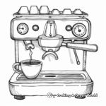 Detailed Coffee Machine Coloring Pages 3