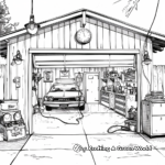 Detailed Coloring Pages of Fast and Furious Garage 3