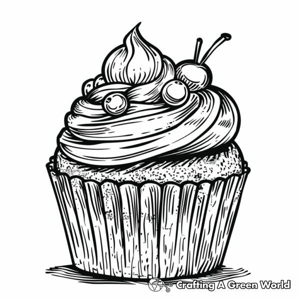 Cake For Adults Coloring Pages - Free &amp; Printable!