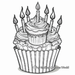 Detailed Cupcake Designs for Advanced Coloring 1