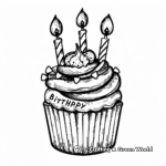 Detailed Cupcake Designs for Advanced Coloring 2