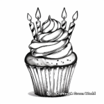 Detailed Cupcake Designs for Advanced Coloring 3
