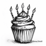 Detailed Cupcake Designs for Advanced Coloring 4