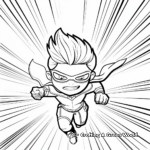 Detailed Cute Superhero Character Hard Coloring Pages 4