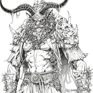 Demon Coloring Pages - Free &amp; Printable!