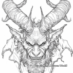 Detailed Demon Lord Coloring Pages for Adults 4