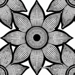 Detailed Dot Art Coloring Pages for Adults 2
