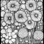 Detailed Dot Art Coloring Pages for Adults 3