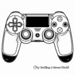 Detailed DualShock 4 Controller Coloring Pages 2