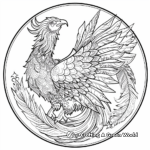 Detailed Earth Phoenix Coloring Sheets 3