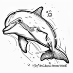 Detailed Ecco the Dolphin Coloring Pages for Adults 1