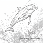 Detailed Ecco the Dolphin Coloring Pages for Adults 3