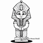 Detailed Egyptian Pharaoh King Coloring Pages for Adults 2