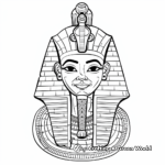 Detailed Egyptian Pharaoh King Coloring Pages for Adults 3