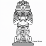 Detailed Egyptian Pharaoh King Coloring Pages for Adults 4