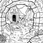 Detailed Empty Tomb Coloring Pages for Adults 2