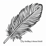 Detailed Felt Feather Coloring Pages 1