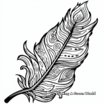 Detailed Felt Feather Coloring Pages 2