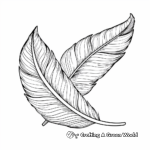 Detailed Felt Feather Coloring Pages 4