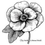 Detailed Felt Flower Coloring Pages 3