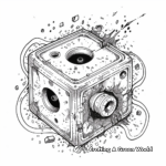 Detailed Fidget Cube Coloring Pages for Sagacity 1