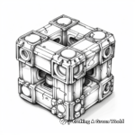 Detailed Fidget Cube Coloring Pages for Sagacity 3