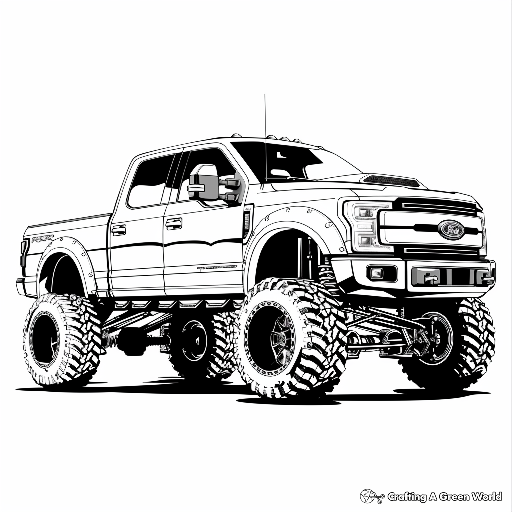Lifted Truck Coloring Pages Nick Shirokov Toyota Land Cruiser 250