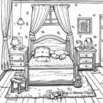 Detailed Furniture Coloring Pages: Bedroom Edition 1