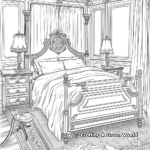 Detailed Furniture Coloring Pages: Bedroom Edition 4