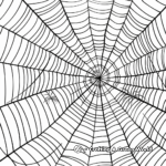 Detailed Garden Spider Web Coloring Pages 2