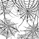 Detailed Garden Spider Web Coloring Pages 4