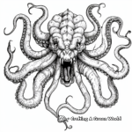 Detailed Hydra Mythical Creature Coloring Pages 3