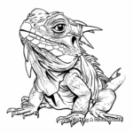 Detailed Illustrations of Frilled Lizard Pages 4