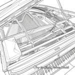 Detailed Inside View of Piano Coloring Pages for Adults 1