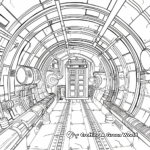 Detailed Interior Tardis Coloring Pages 3