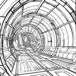 Detailed Interior Tardis Coloring Pages 4