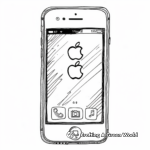 Detailed iPhone 5c Coloring Sheets 1