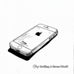 Detailed iPhone 5c Coloring Sheets 2