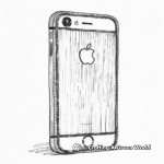 Detailed iPhone 5c Coloring Sheets 3