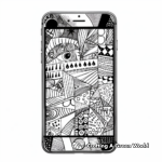 Detailed iPhone 5c Coloring Sheets 4