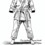 Detailed Karate Belt Grading Coloring Pages 3