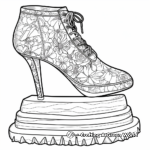 Detailed Lace-up High Heel Coloring Pages 4
