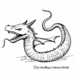 Detailed Leviathan Coloring Pages for Adults 2