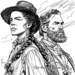 Detailed Lewis and Clark Portraits for Coloring 1