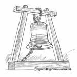 Detailed Liberty Bell Coloring Pages for Adults 1
