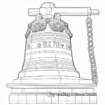 Detailed Liberty Bell Coloring Pages for Adults 4